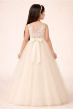 Girls Brown Party Dress Kids Birthday Tulle Princess Dress (Copy) - Image 2