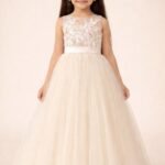 Girls Brown Party Dress Kids Birthday Tulle Princess Dress (Copy)