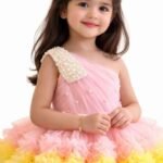 Girls Rainbow Tulle Party Dress | Multi Color Ruffle Princess Birthday Dress