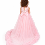Girls Detachable Ruffle Train Back Extension | Princess Dress Attachment